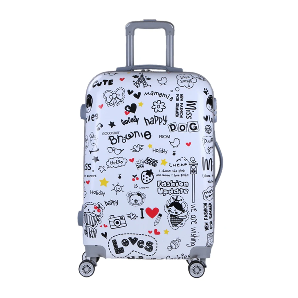 
Cute style 3PCS PC luggage set trolley luggage suitcase for traveling 