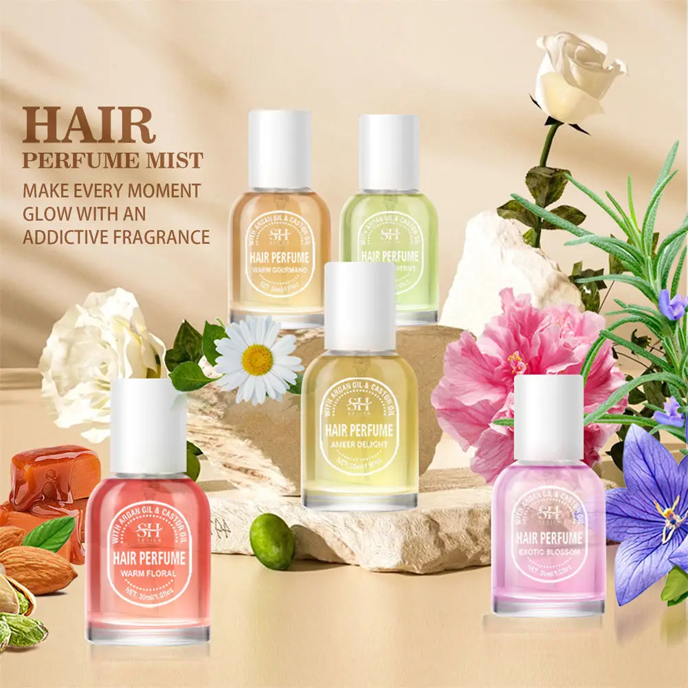 Luxury Hair Mist Spray OEM Custom Pleasant Fragrances Travel Mini Size Party Makeup Hair Perfume For Lady