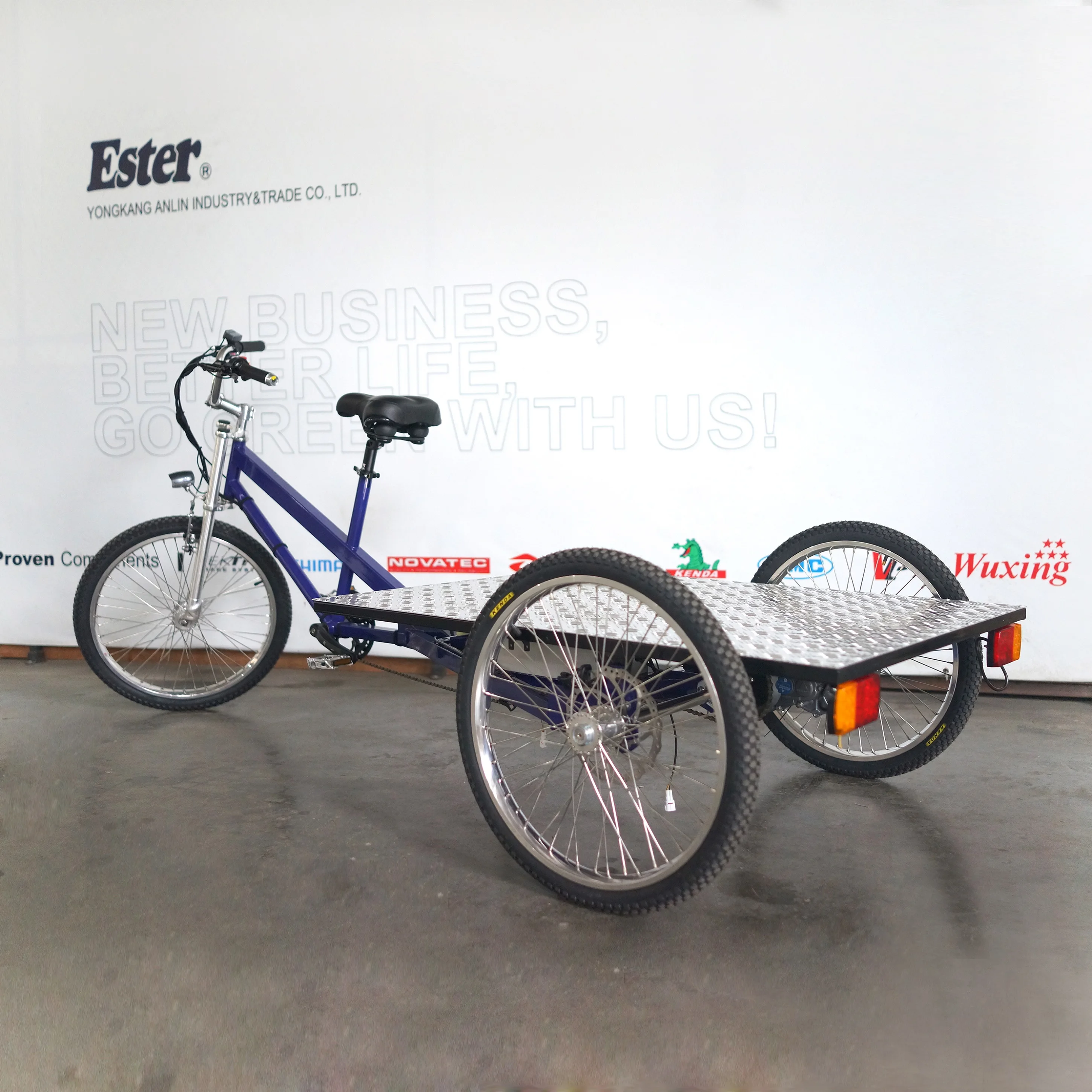 ESTER High Quality 3 Wheels Electric Cargo Flatbed Trike