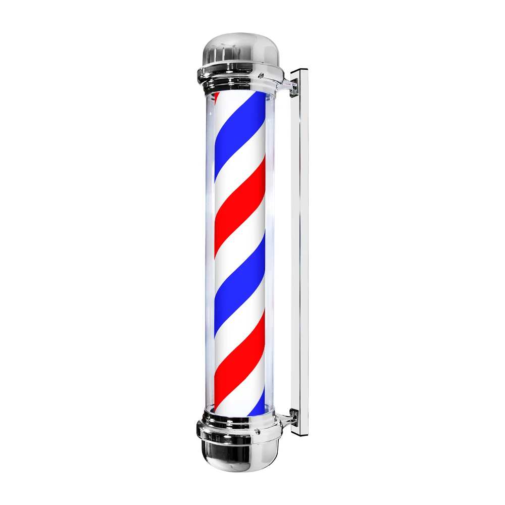 Hot sale turn light barber pole light lamp Salon shop sign pole LED outdoor Light Stripes Barbershop Hairdresser styling tools
