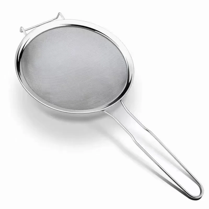 Set of 3 Stainless Steel Fine Mesh Strainer Pasta Strainer with Handle for Kitchen Food Metal Strainer Sieve Sifter