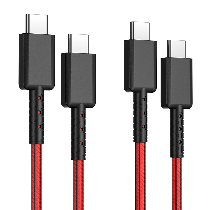 New design Durable type C PD fast charging USB C cable to C data transfer cable for power adapter charger and Android phone