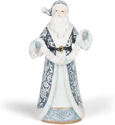 Holiday Leisure Santa and Mrs. Claus Binge Watching TV Figurine Set, 8.5 Inch, Multicolor