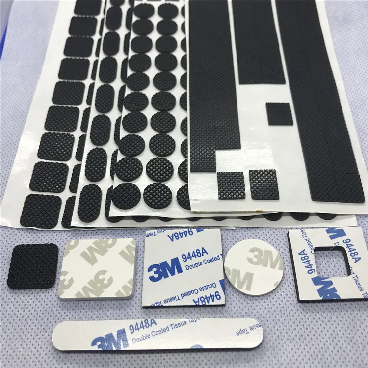 Custom Wholesale Self Adhesive Sticky Silicone Non-slip Mat Rubber Bumper Foot Pad for Furniture