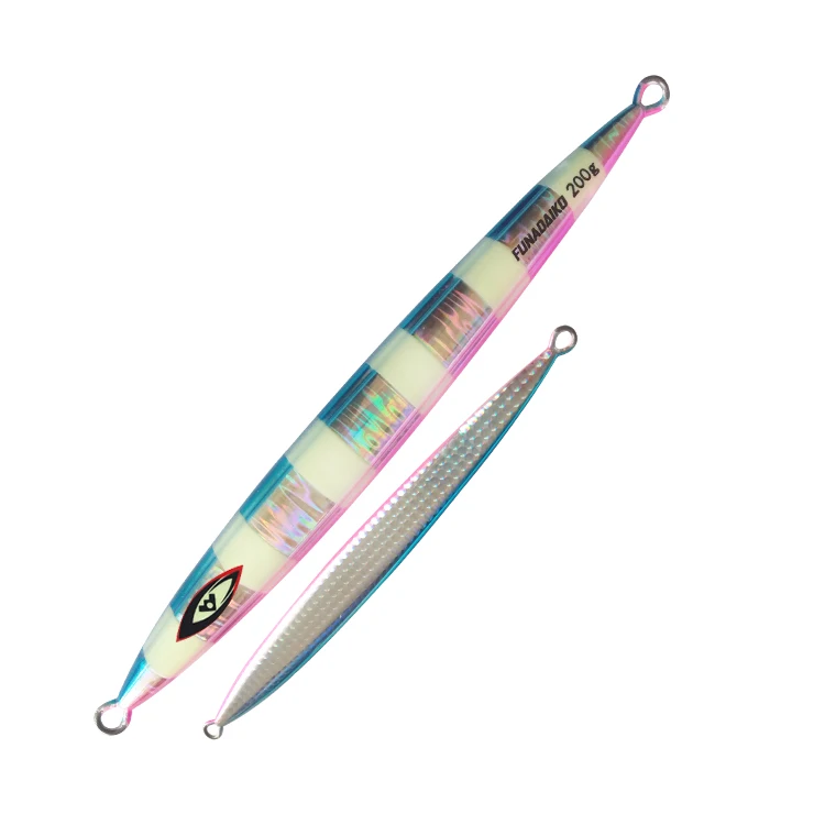 FUNADAIKO 100g lead fishing bait slow jig luminous fishing lure hard fishing metal jig Lures