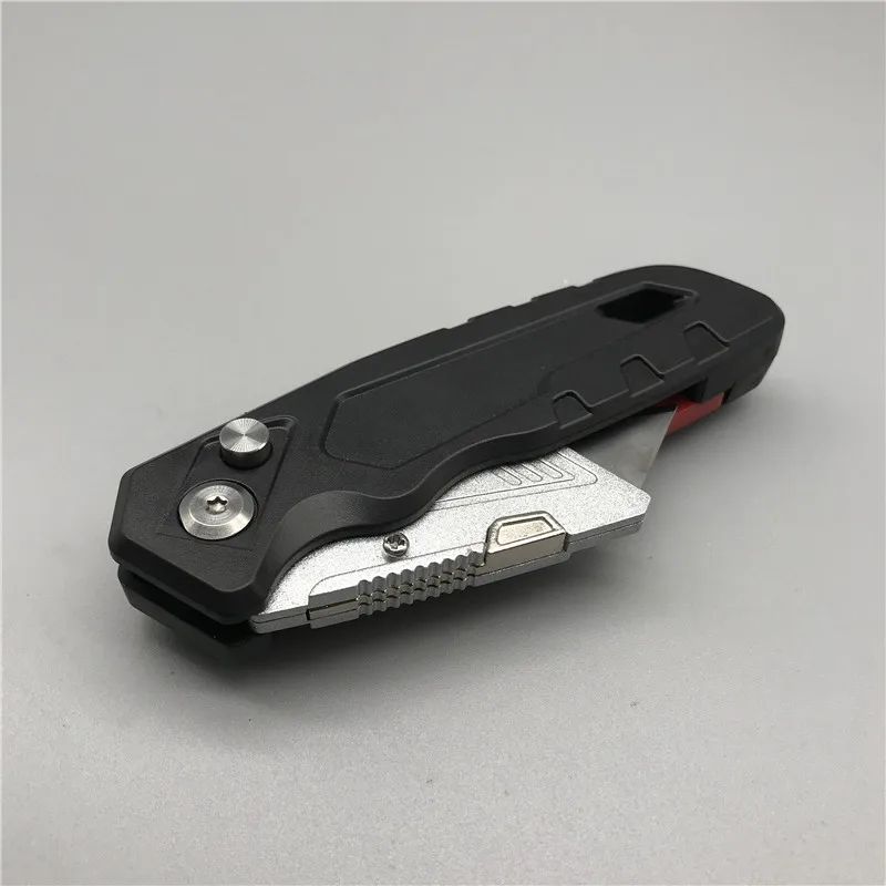 3PCS Replacement Blade plastic handle folding utility cutter knife pocket knife