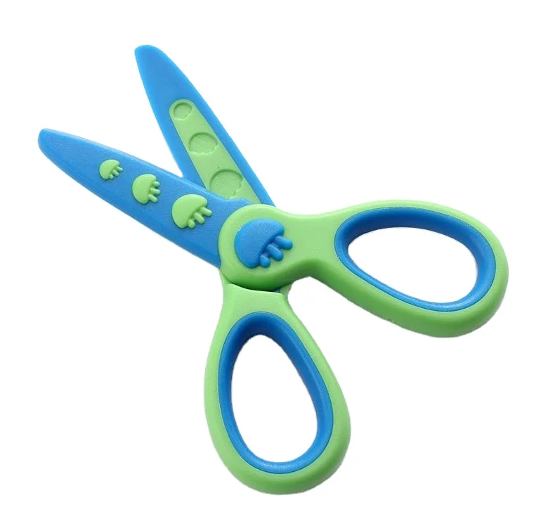 Милые ножницы детские канцелярские пластиковые студенческие поделки ручной работы для детского сада безопасность круглая головка Новинка Детский