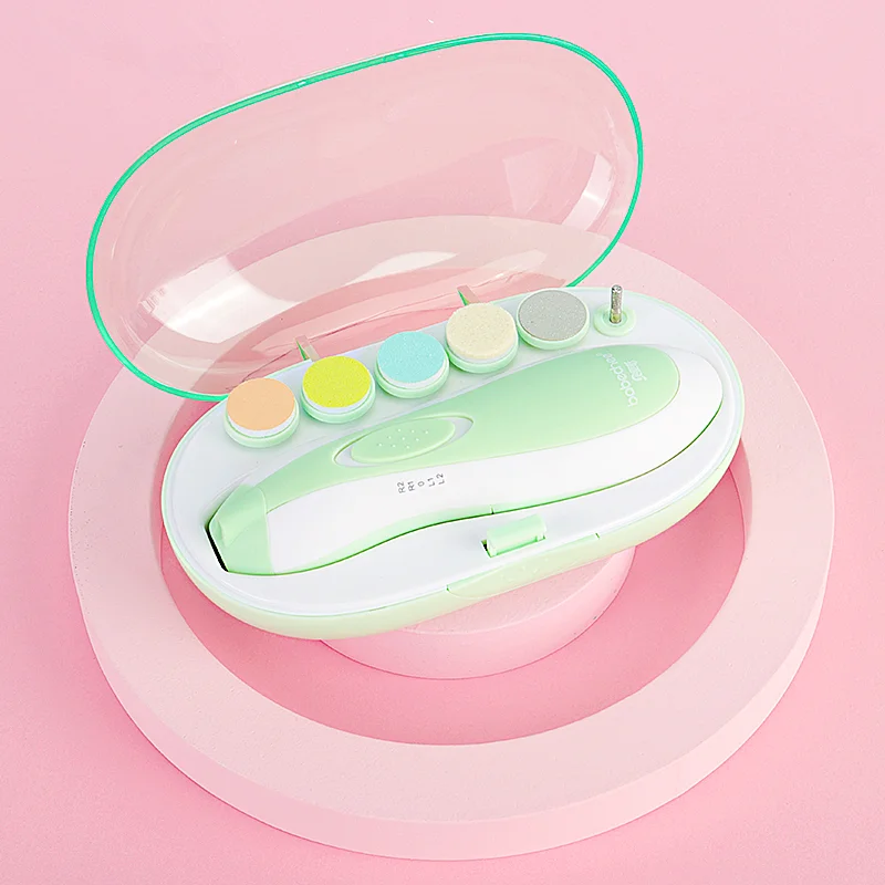 Oem Kids Toes Fingers Electric Nail Care Polisher Baby Trimmer Abs Plastic Electric Nail Cutter