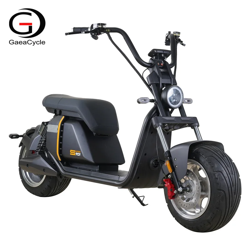 Gaea Citycoco 701 EEC 2000W внедорожный электрический скутер с толстыми шинами литиевая батарея 60