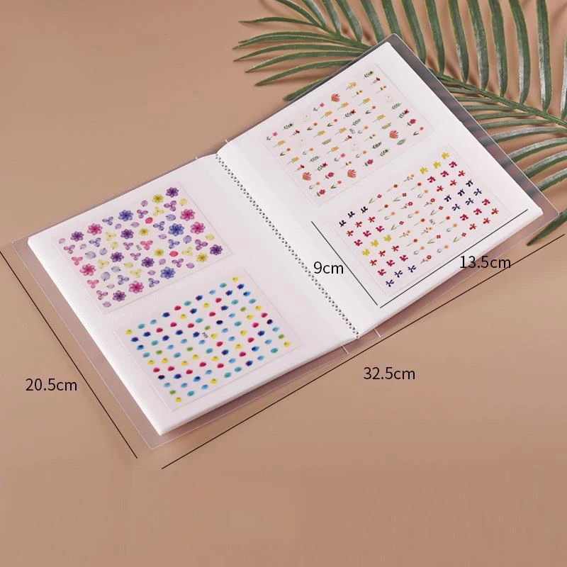 Low Price Storage Collection 80 Slots Nail Stickers Decal Album Book nail sticker book For Nail Art