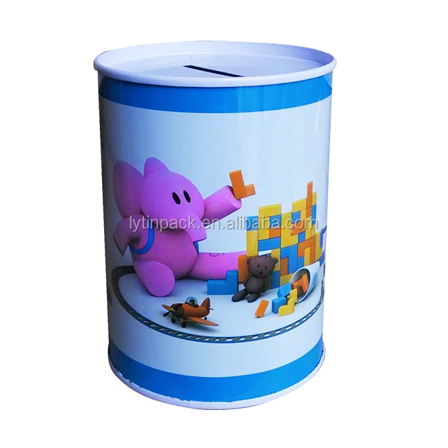 Жестяная коробка для денег для девочек