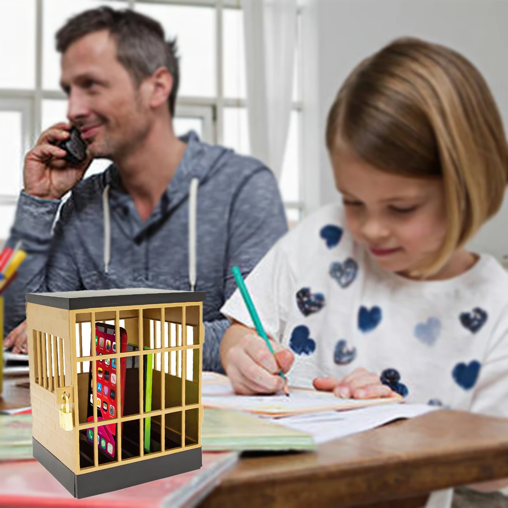 
Tesco Hot sale European Patent cell Phone cage lock family time Phones Prison Smartphone Stand Holders Classroom Storage Gadget 