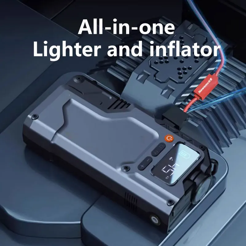 Relee Car Jump Starter 12000mAh 16000mAh 21600mAh Car Battery Jump Starter 5V 12V Jump Box with Digital Air Compressor