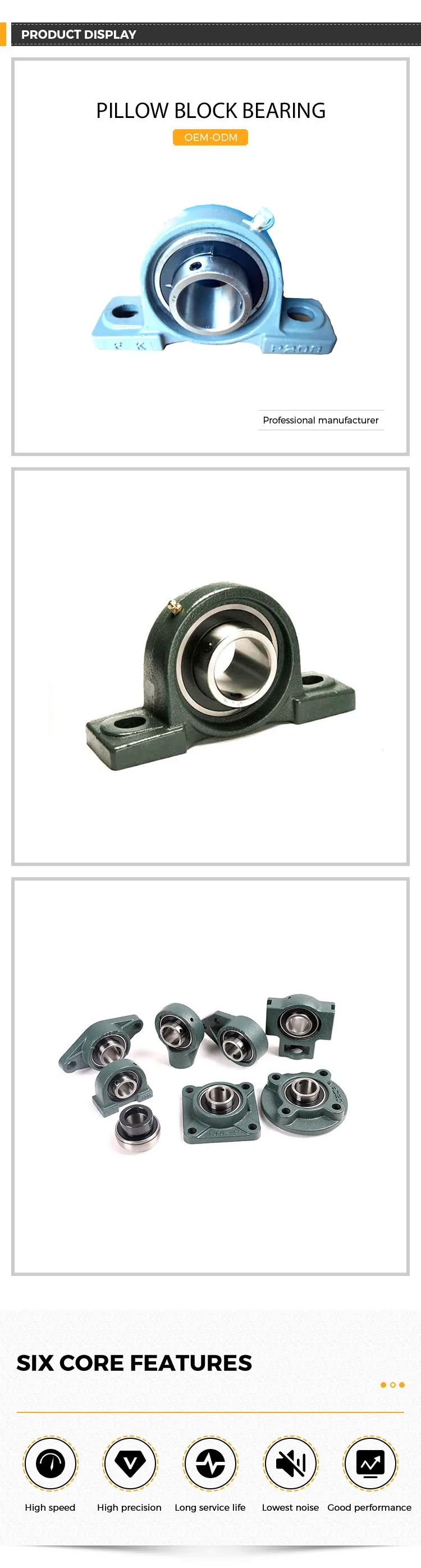 High Quality Pillow Block Bearing UC201 External Spherical Bearing Hot Sale Pillow Block Bearing
