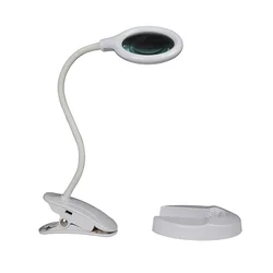 Popular Multifunctional Magnifier LED Lighting Adjustable Table Illuminated Magnifying Lamp
