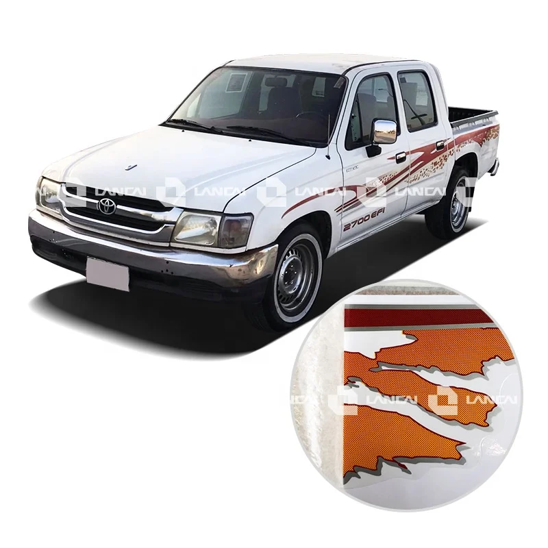 Sticker Manufacture  Car Decal Car Pickup Body Sticker For Hilux 2002