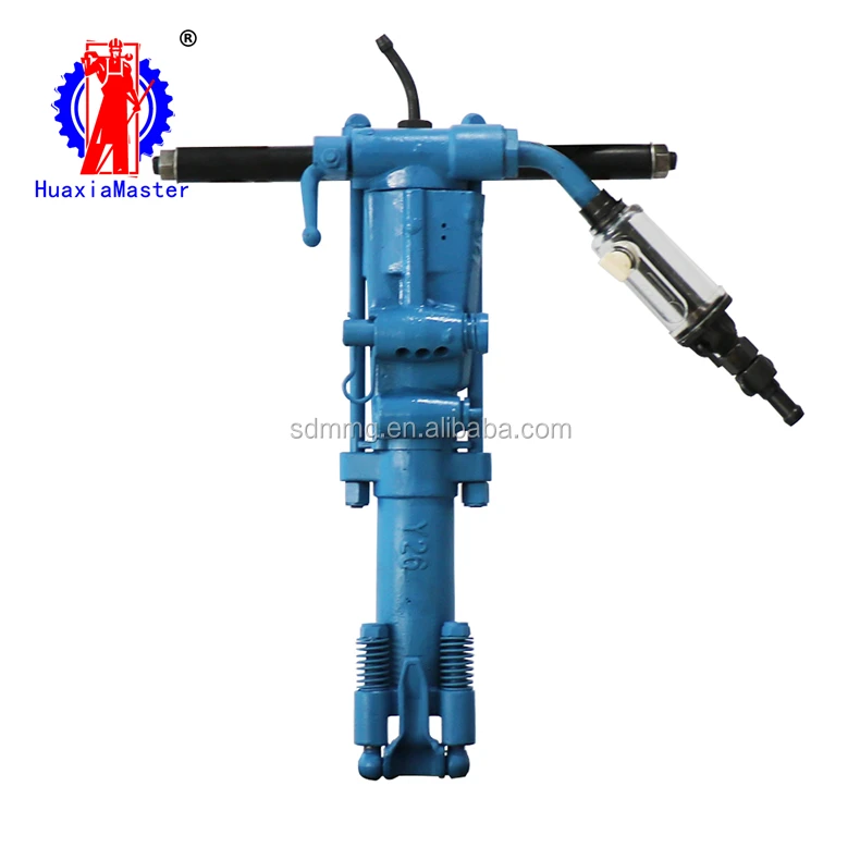 best sellers Y26 Hand-held Pneumatic Rock Drill/manual rock drill  bargain  5m depth/30j Impact energy/23hz