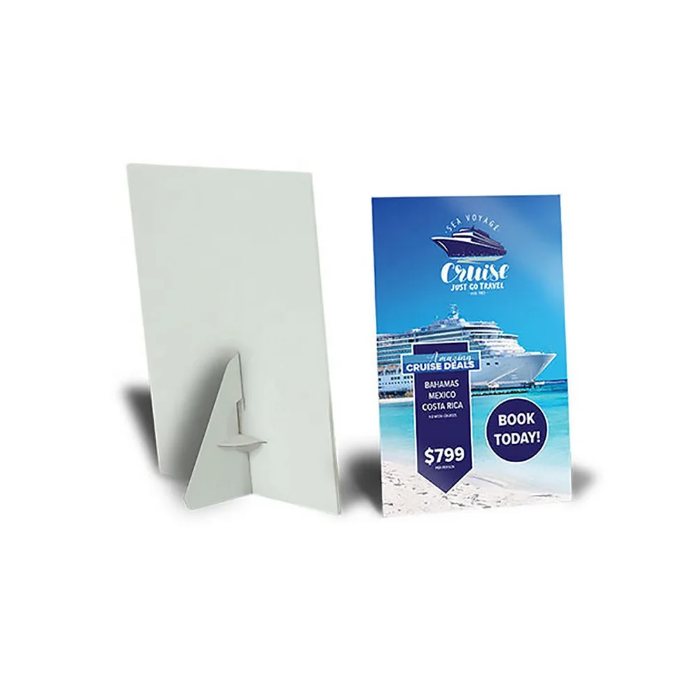 Counter Cards digitally printed  on pvc   foam board