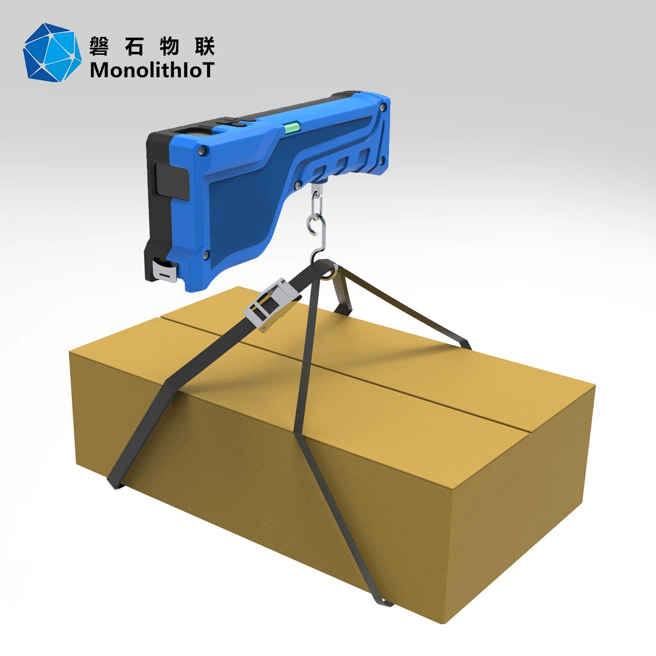 Portable  Hanging Scale Digital Tape Measure Dimension Weight Transfer Data BLE 4.2 Express Carrier