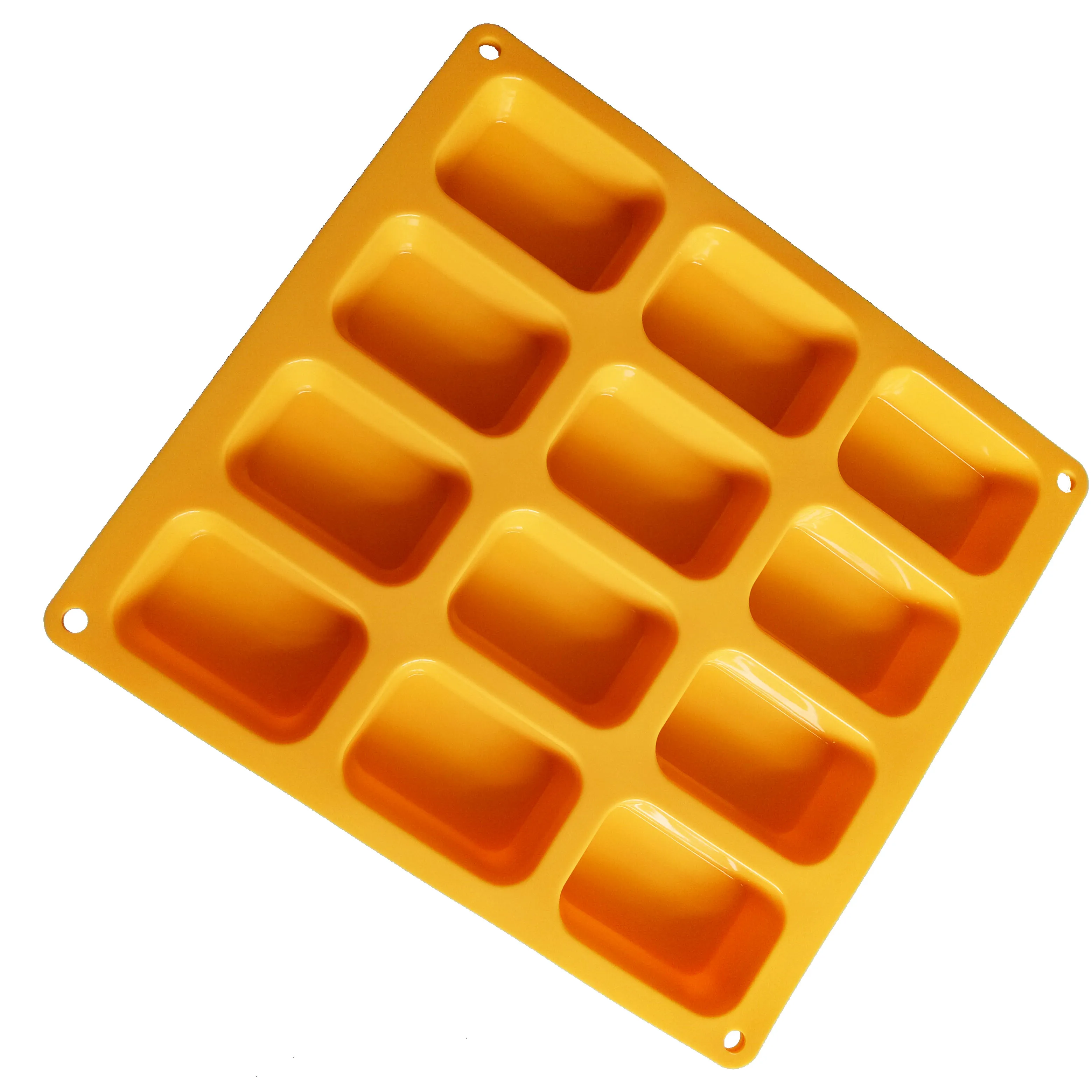 hot sale on amazon -12-Cavity mold silicone for soap, square soap mold silicone