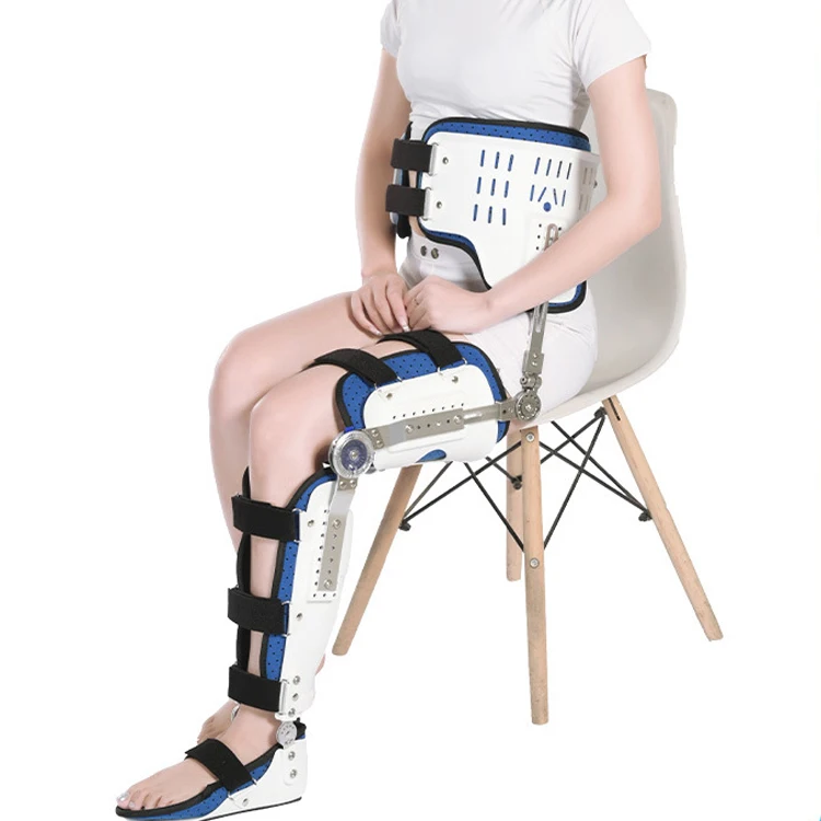 Professional Medical Leg Support Hip Foot Joint Fixation Brace Postoperative Care Hinged Bracket Tibial Head Dislocation