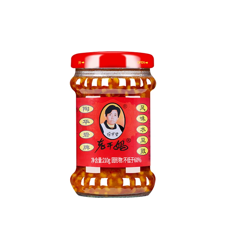 Оптовая продажа с завода Тао хуаби лаодиан мА черный соус фасоли 210 г паста Чили международные самые продаваемые