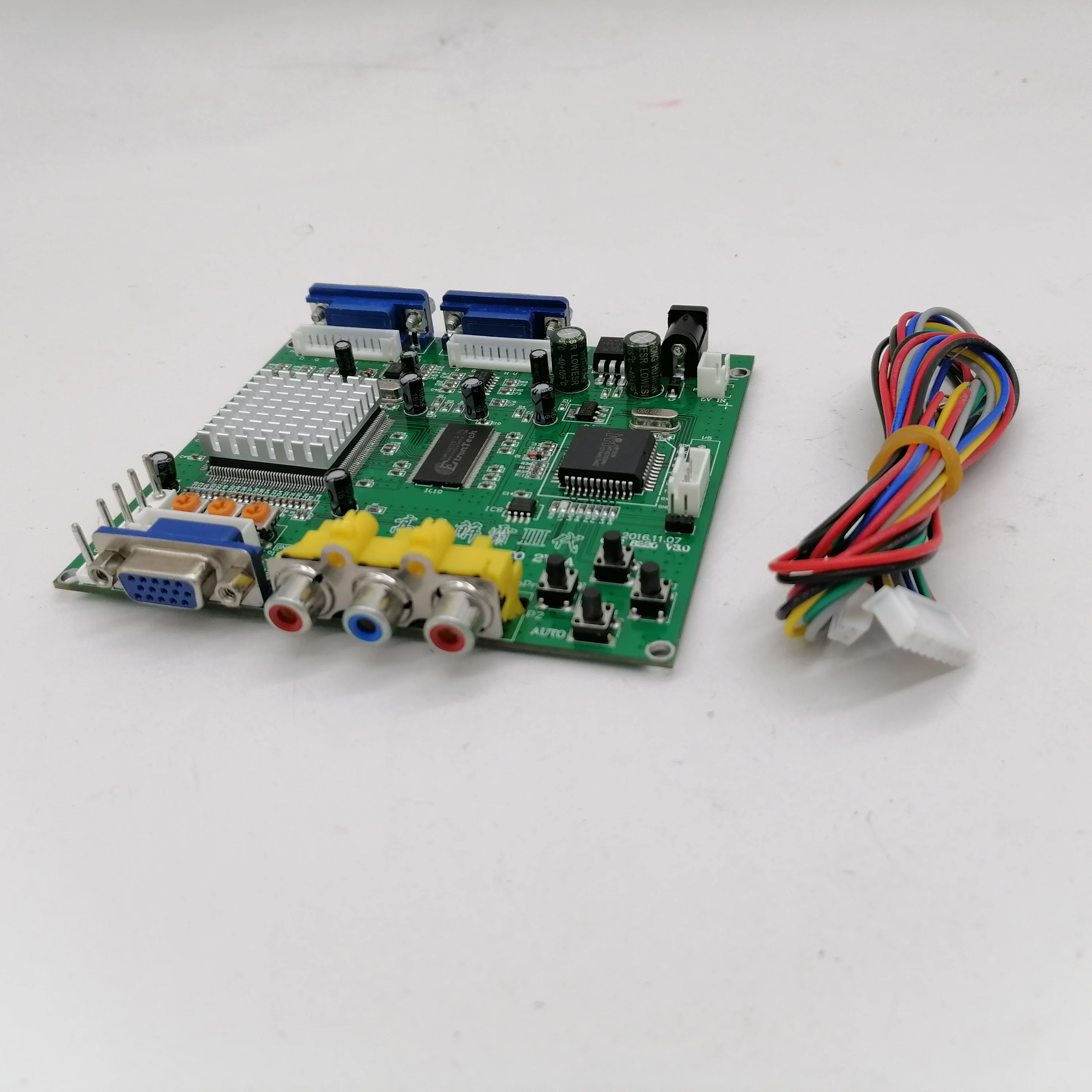 CGA EGA RGB RGBS RGBHV to VGA converter Double output Video Converter board