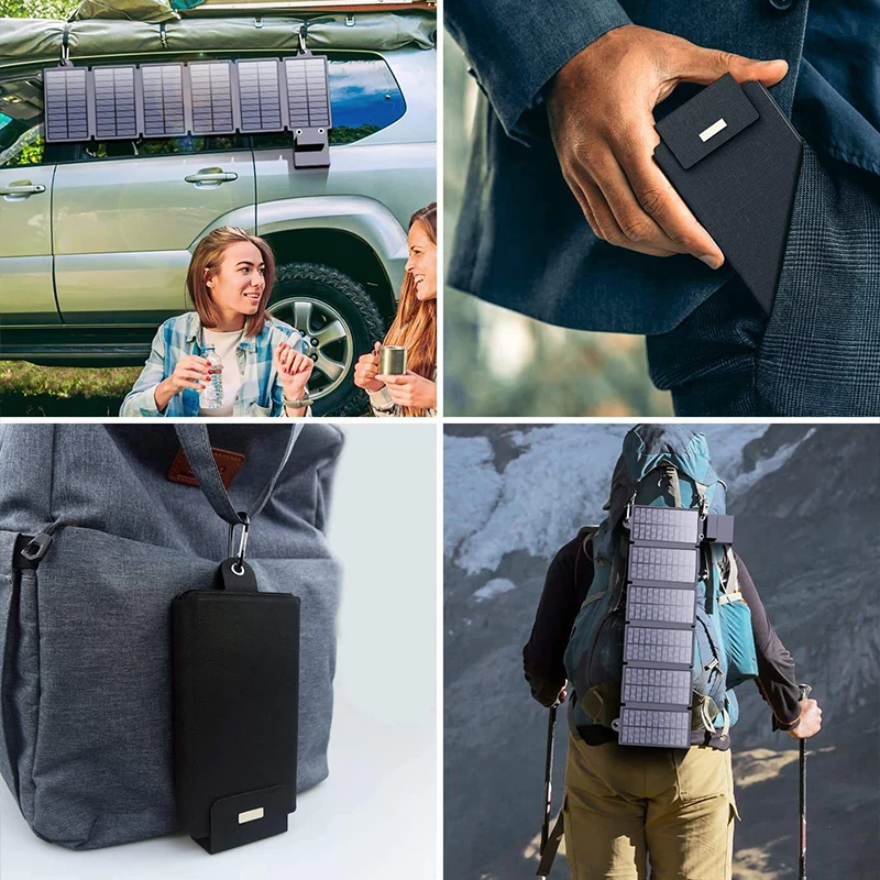 2023 portable solar emergency phone mobile charger