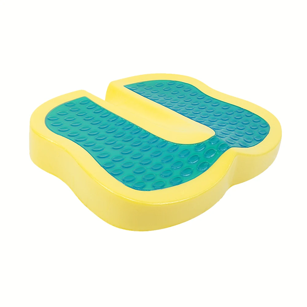 Summer Cooling 3d breathable cool silicone gel seat cushion orthopedic coccyx seat cushion with gel pad