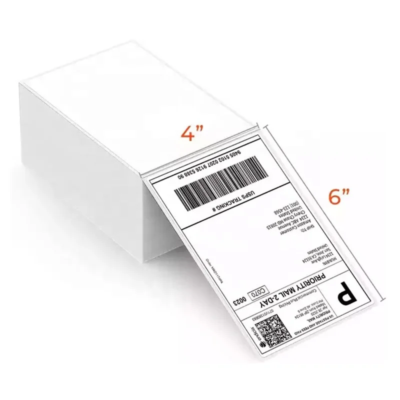 Dymo Self Printing Adhesive 4x6 Direct Thermal Paper 3 Resistances Blank White Shipping Thermal Transfer Labels