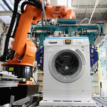 Full Automatic Anti -Static Wave Wheel Washing Machine Assembly Line With Slat Chain