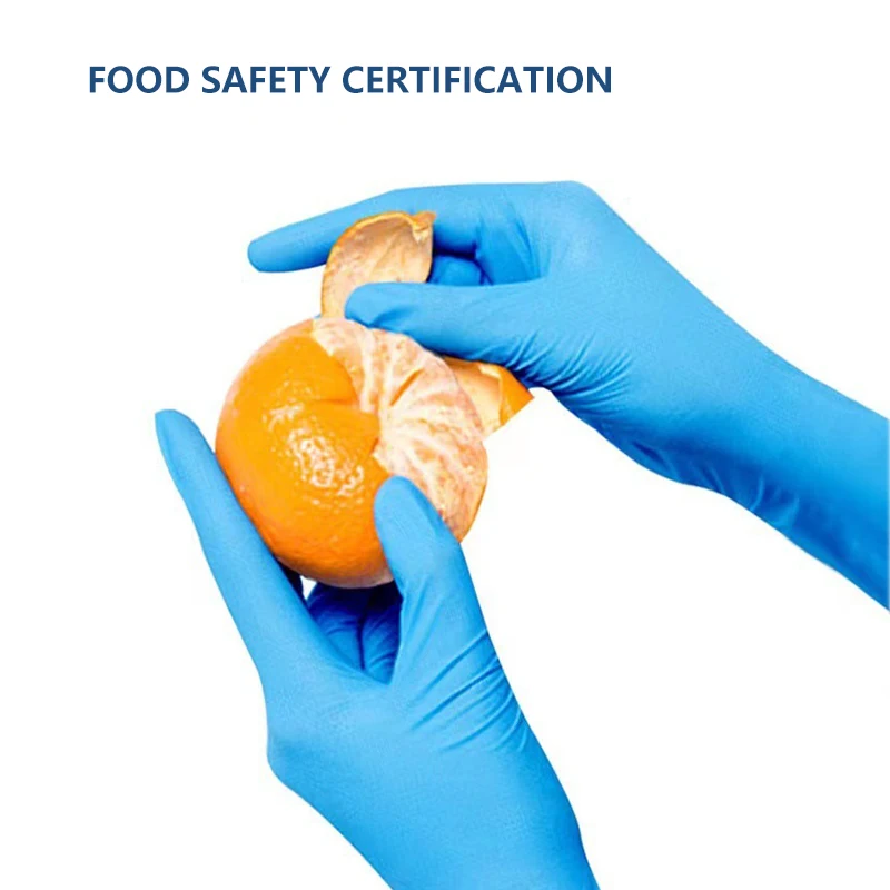 100 Pcs/Box High Elastic Household Protection Disposable Glove Nitrile Examination Household Gloves With Powder Free