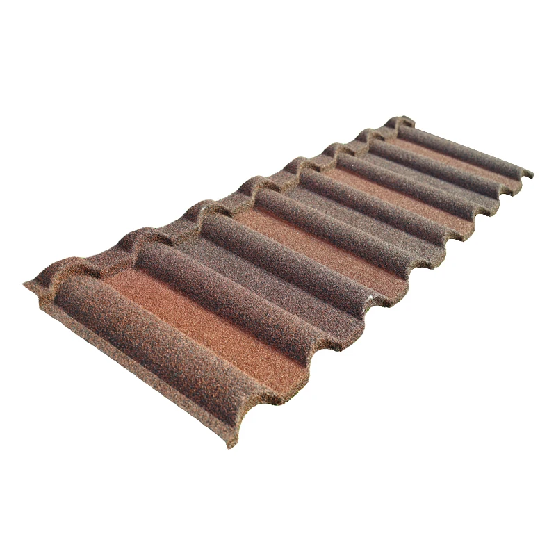 Lightweight insulated Traditional Style Building Material Stone Coated Metal Roof Tile Shingle Outdoor Application