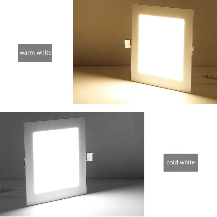 Dimmable Round Square 3w 6w 9w 12w  Surface Mounted Ceiling Led Panel Light