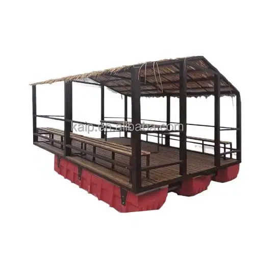New design houseboat aluminum pontoon houseboat space capsule house floating restaurant retrofit hotel tropical area