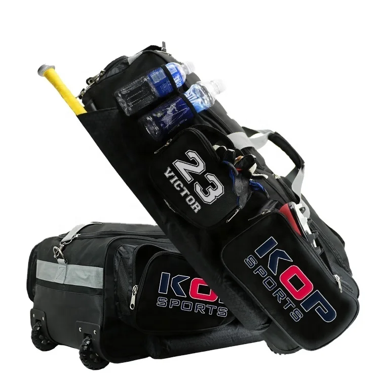 
2021 KOP SPORTS Ultimate Customized Waterproof Wheeled Baseball Bag With Shoe Compartment 