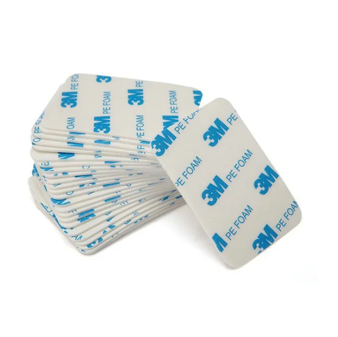 Double Sided Adhesive Red Film 3m Foam Heavy Duty Tape Squares Die Cut For Decoration And Office Use