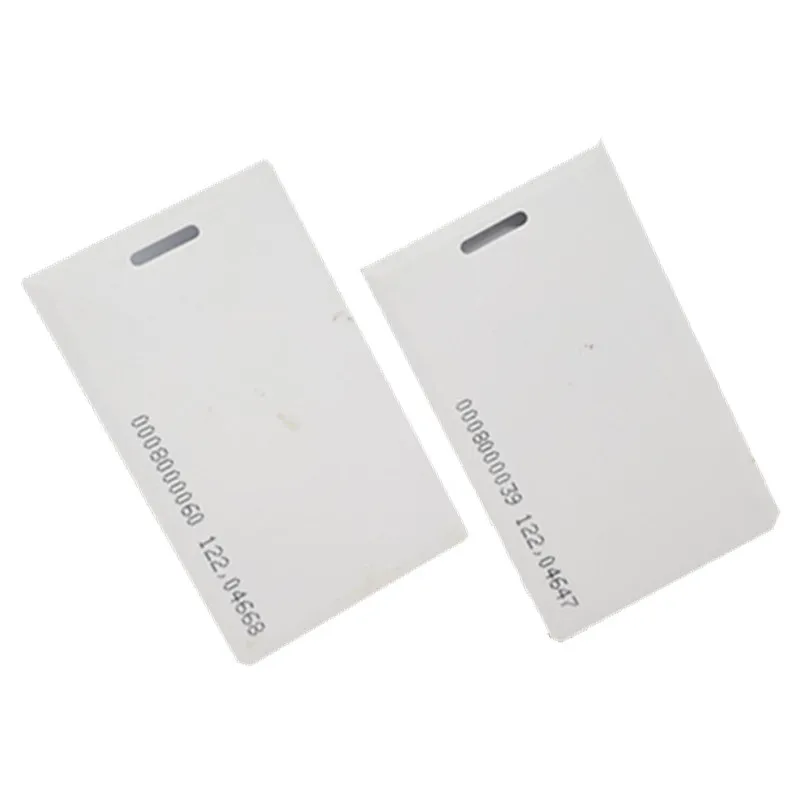 125KHz RFID T5577 ID White Card Clamshell Thick Door Access Control Proximity RFID Card