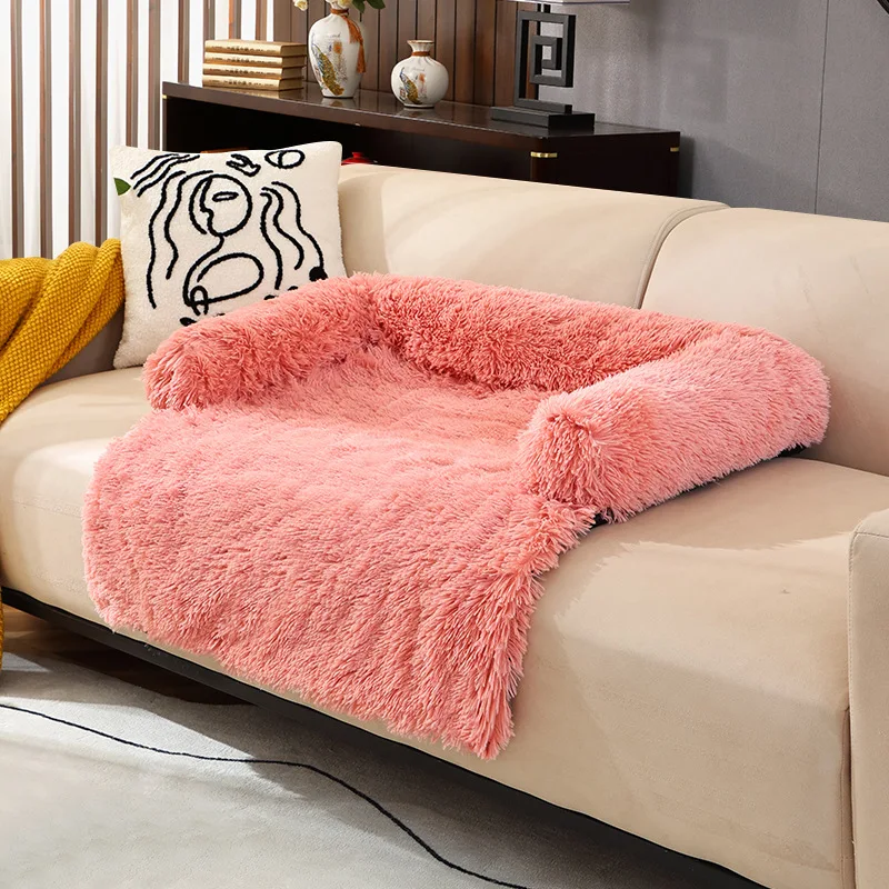 Drop Shipping Eco Friendly Pets Stuff Faux Fur Pet Bed Comfortable Luxury Washable Detachable Plush Dogs Sleeping Mat Fluffy
