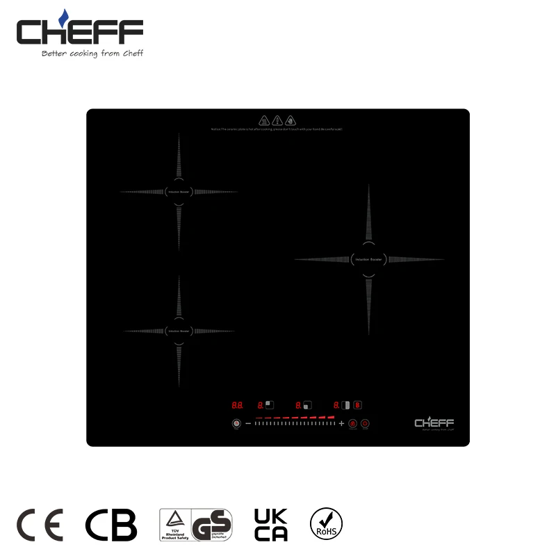 Household 3 Burner Induction Cooker Standard Customized Induction Cooktop Electric Cooker Appliances Manufacture