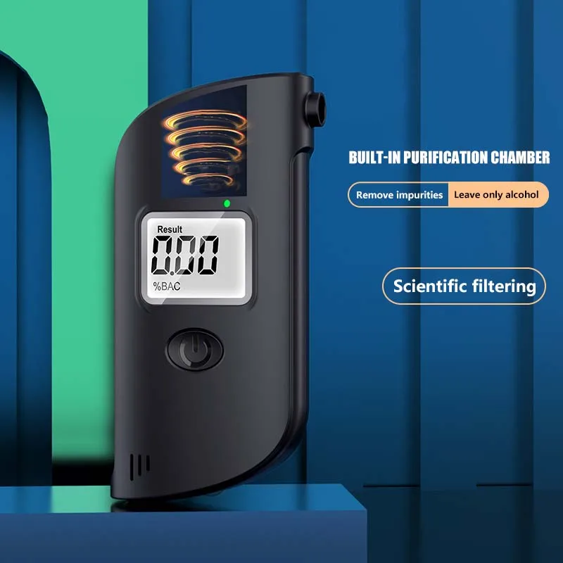 Portable Breath Alcohol Tester Monitor Alcohol Breathalyzer Sensor Meter Alcohol Checker Meter