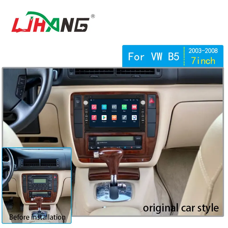 7inch Android 12 4+64G 2 din car multimedia player for volkswagen passat B5/CADDY/CC/POLO/Golf 4/Golf 4 radio gps navigation
