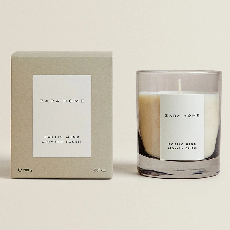 Custom 8oz 10oz 14oz Luxury Empty Container Smoky Grey Glass Candle Jar With Lid And Box For Candle Making Decorate