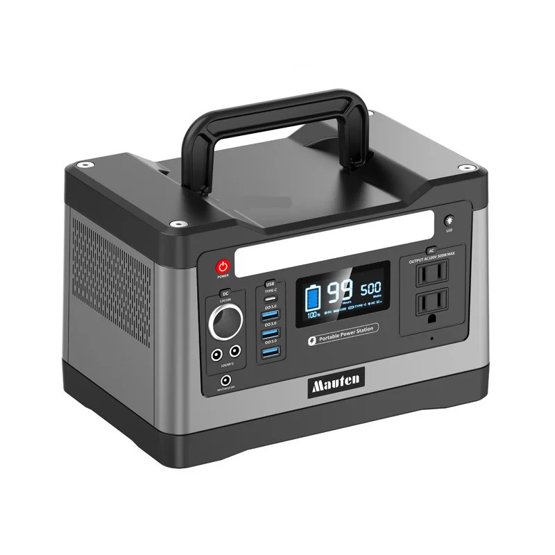 CE certificate solar power bank 110v 220v home portable emergency power supply 500w outdoor energy storage battery