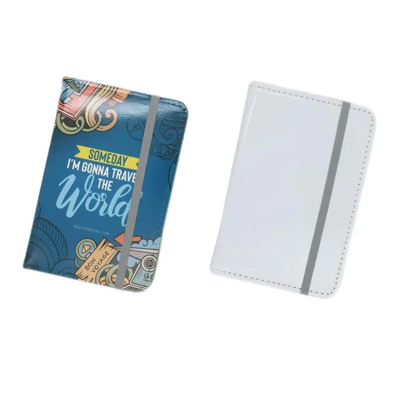Qualisub New Arrival Sublimation blank Multiple function PU leather Passport case Cover Credit Card covers blanks