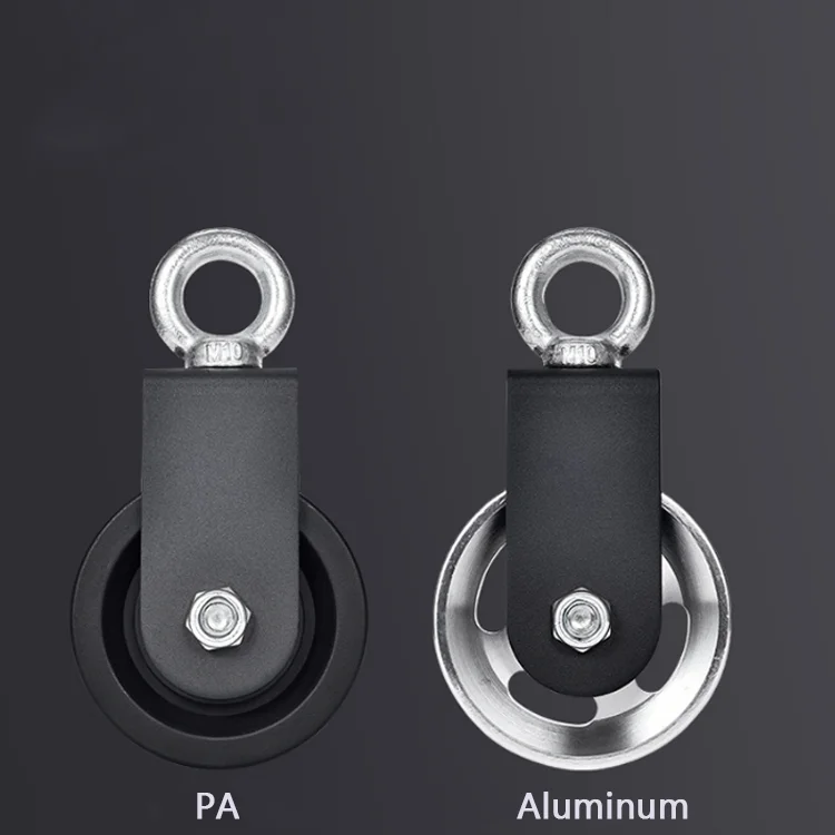 Plastic 88MM Training Weight Wheel DIY Gym Fitness Equipment Wheel Bearing  Mute Plastic Alloy Pulley