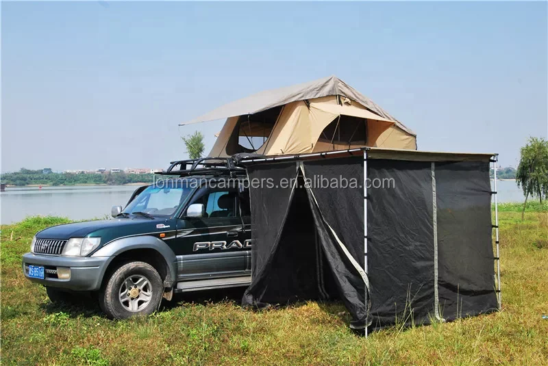 Black Mosquito Net for awning 4x4 off road Roof top tent