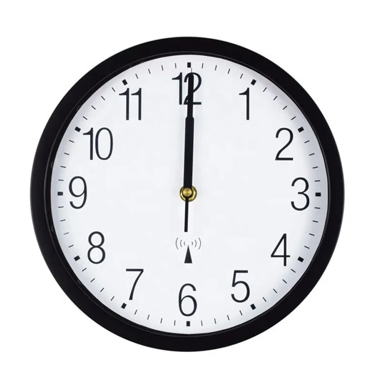 hot selling 12 inch plastic Japan radio controlled wall clock