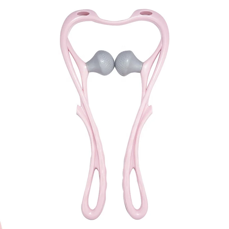 W1N Hand-held swan neck massager double bead pressing deep tissue relax  clip neck massage  manual neck massage clip
