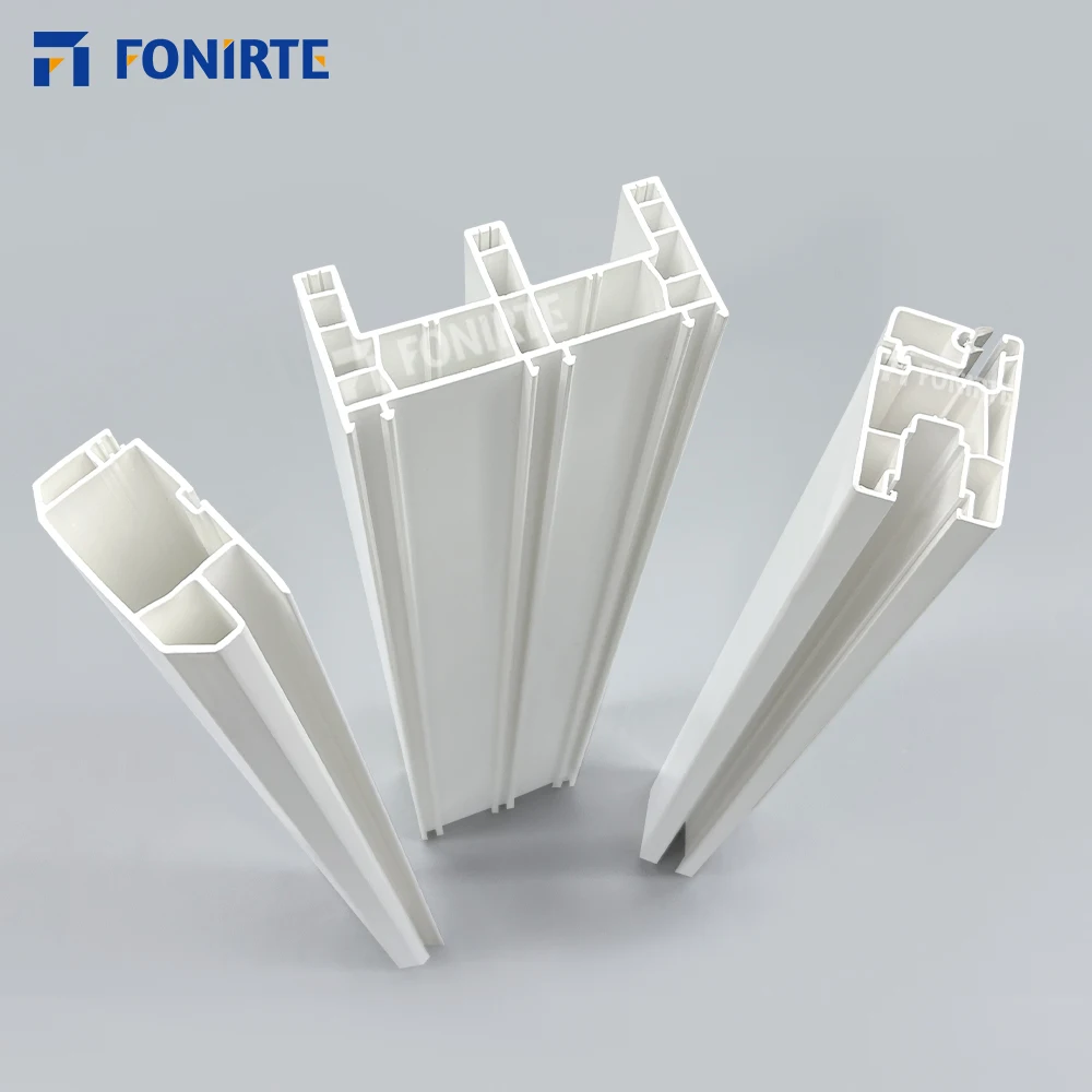 3 Track Upvc Profiles Plastic Door and Window for White Extrusion UPVC Doors & Windows Frame Customized FONIRTE,FONIRTE